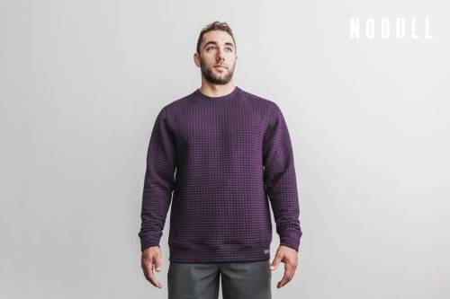 NOBULL Quilted Crew Mens Pullover (U02136) Ireland